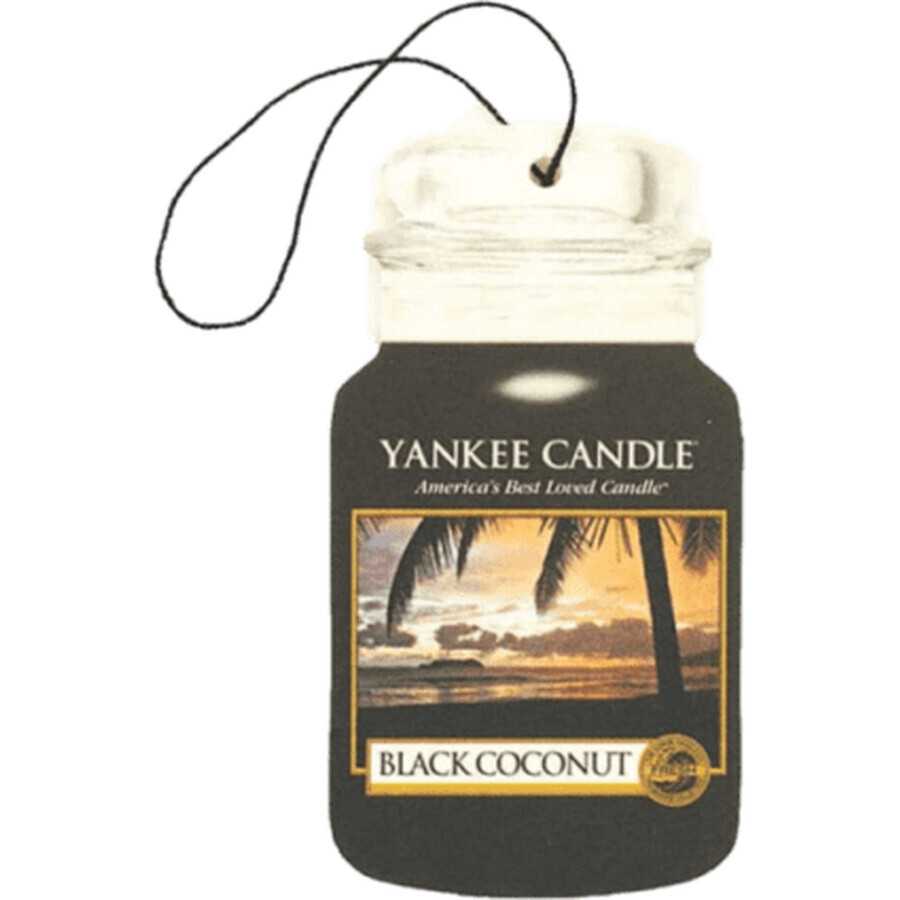 Yankee Candle Auto Luchtverfrisser Zwart Kokosnoot, 1 st