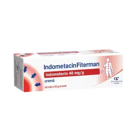 Crème à l'indométhacine, 40 mg/g, 35 g, Fiterman