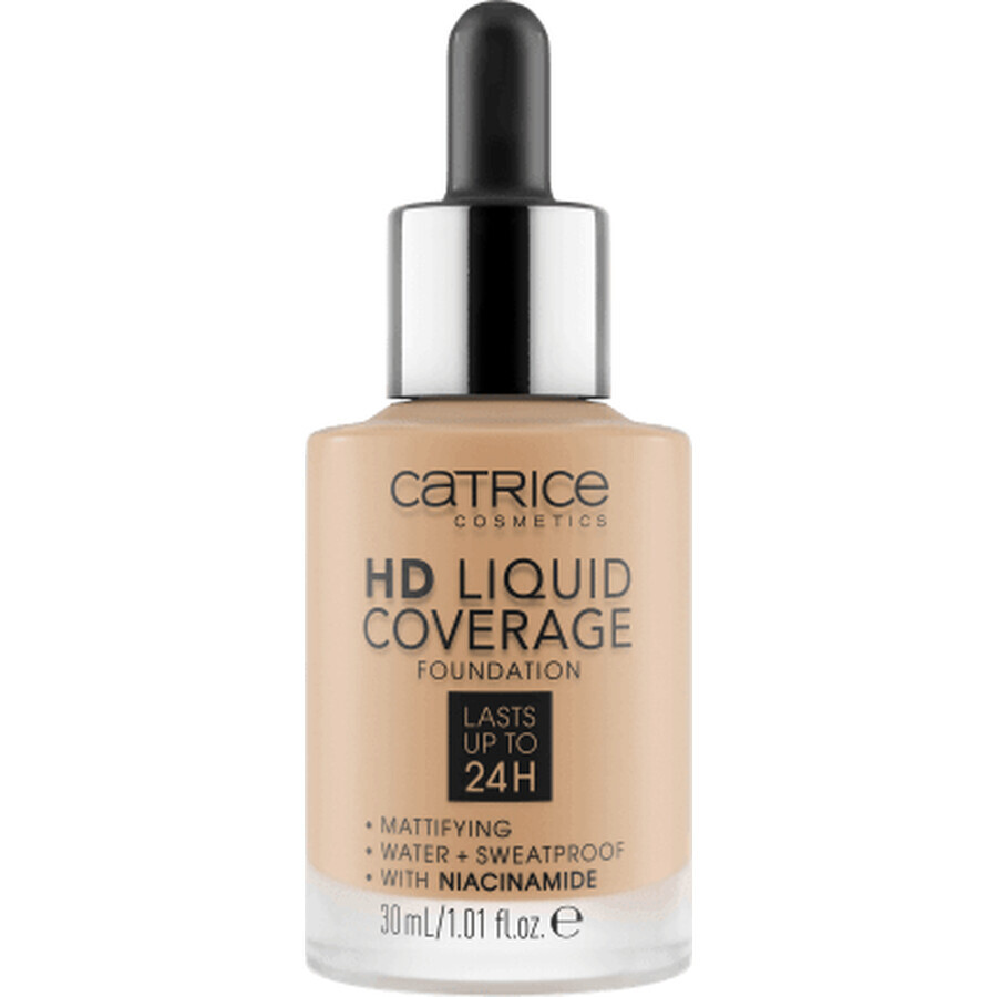 Catrice Base de maquillaje HD Liquid Coverage 032 Nude Beige, 30 ml