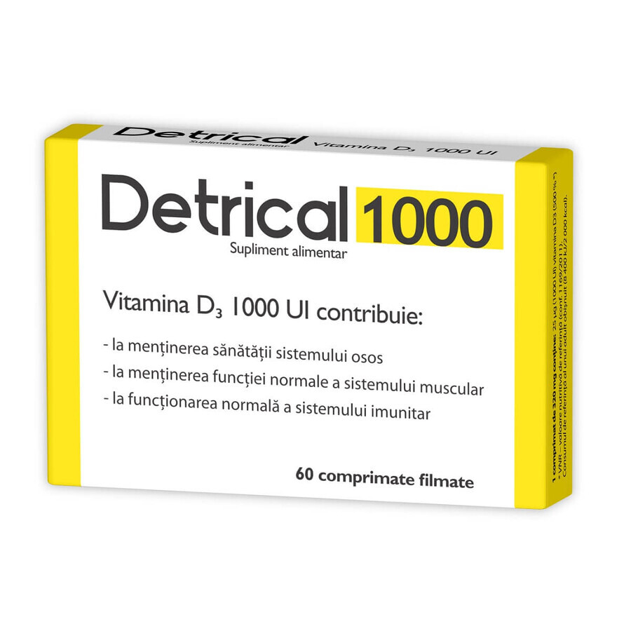 Detrical vitamine D 1000 IE, 60 tabletten, Zdrovit