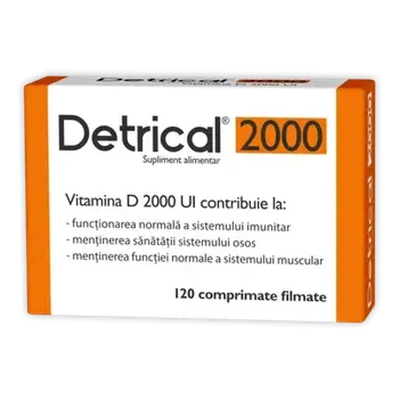 Detrical Vitamin D 2000UI, 120 Filmtabletten, Zdrovit