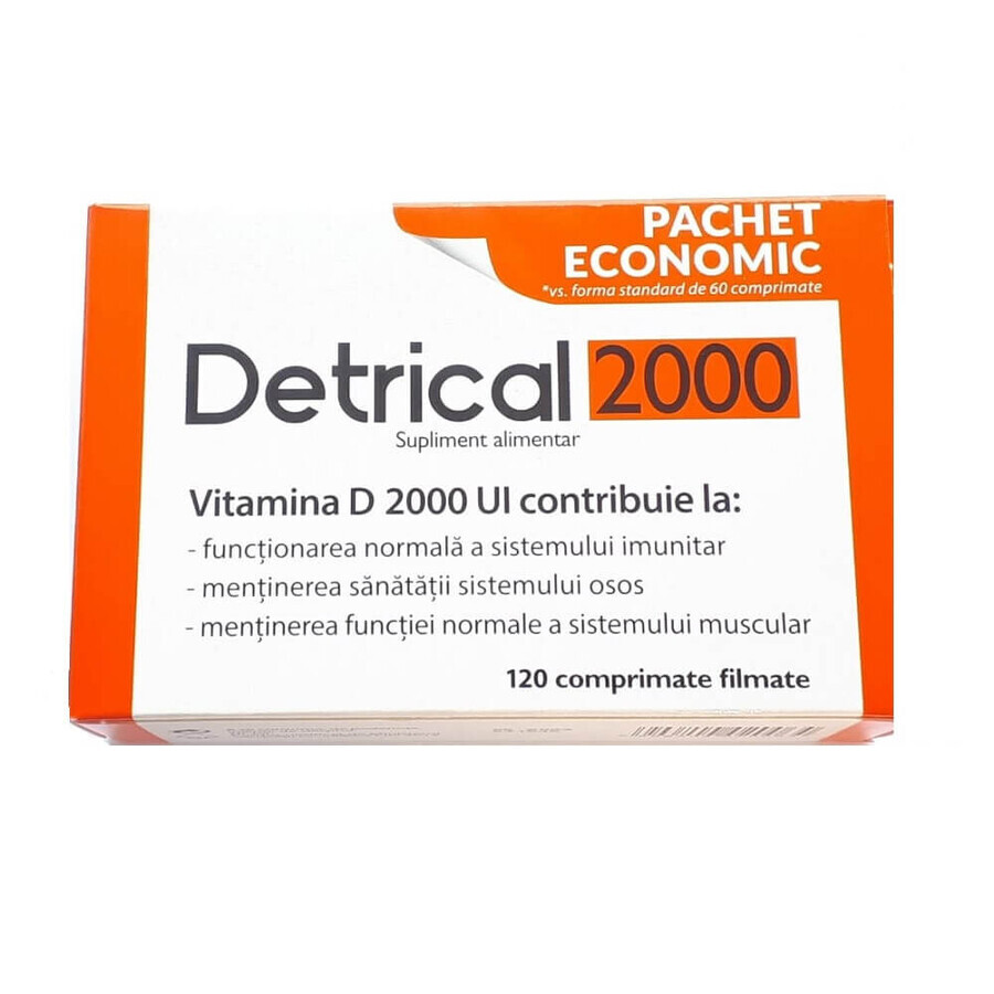 Detrical Vitamine D 2000IU, 120 filmomhulde tabletten, Zdrovit